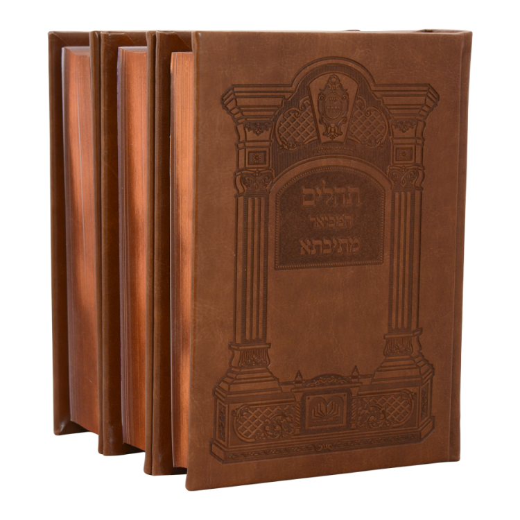 ⁦סט סידור מתיבתא שבת חול תהילים (3 כר') כ. PU⁩ – תמונה ⁦6⁩